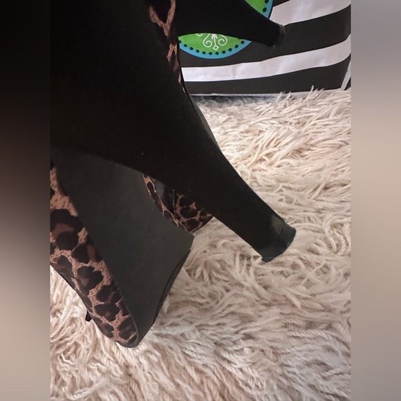 Platinum BP Womens Peep Toe Leopard High Heels, size 8M - Picture 10 of 11